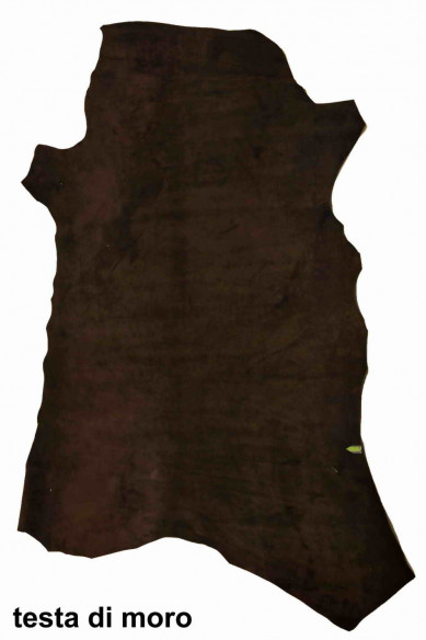 PREMIUM SUEDE white/brown calfskin cowhide, soft, genuine italian leather skins for crafting, in 3 colors