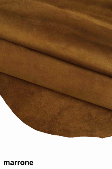 PELLE di CAMOSCIO, vitellino scamosciato alta qualità, buona scrivenza, morbido, look classico/elegante, in 3 colori