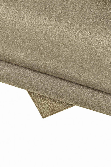 Dark SILVER glitter leather hide, metallic glittered cowhide, shiny stiff gunmetal calfskin