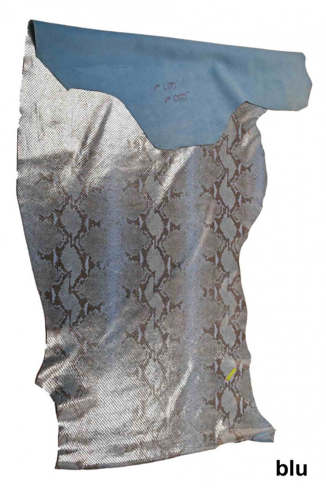 Pelle PITONATA taupe marrone rosa...