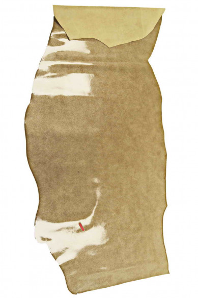 Pelle VERNICIATA beige con glitter platino, pellame metallizzato con brillantini, vitello lucido rigido