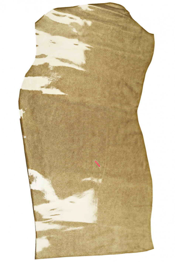 Pelle VERNICIATA beige con glitter...