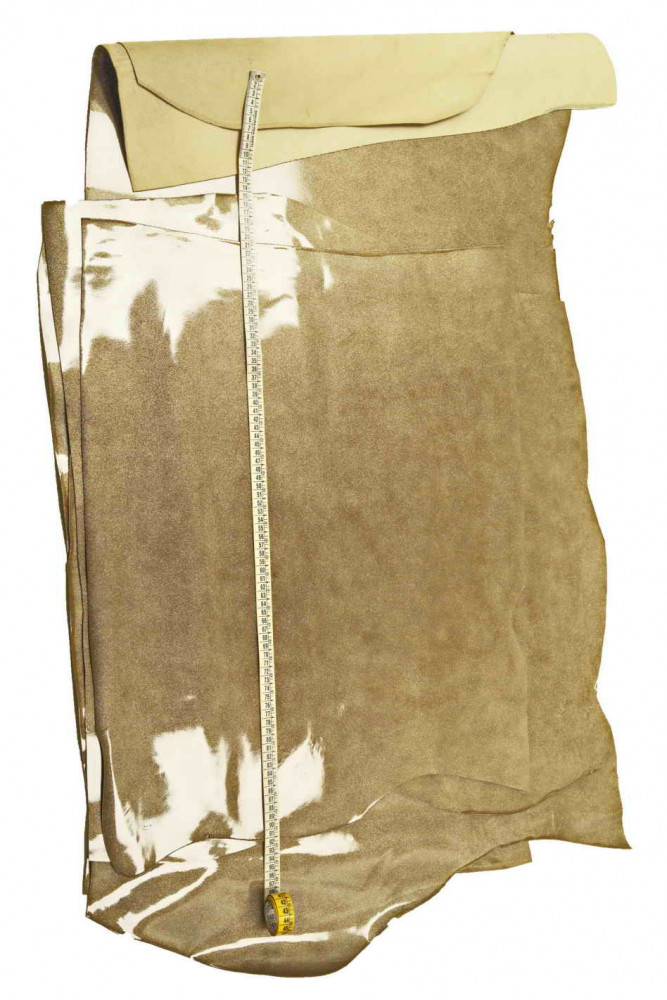 Pelle VERNICIATA beige con glitter...