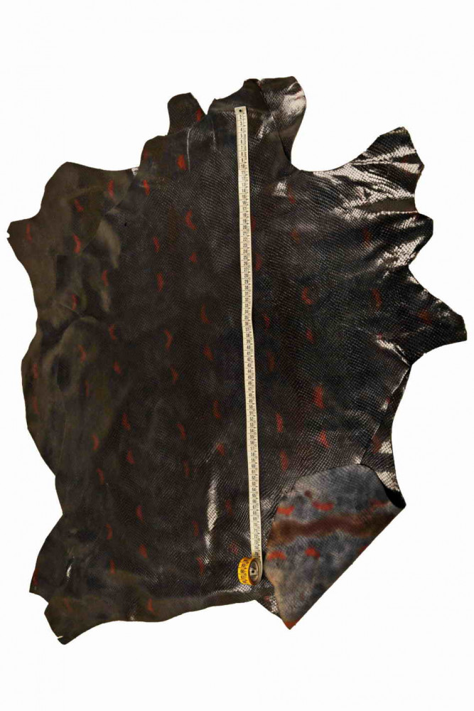 Pelle stampa PITONE rosso e blu,...