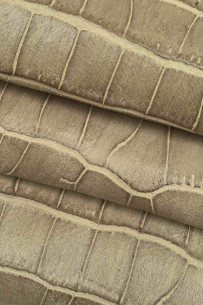 Grey CROCODILE embossed... 2