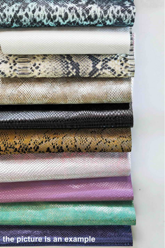 Mix leather scraps -PYTHON and SNAKE...