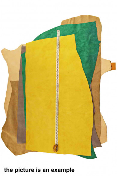 Leather SUEDE and NUBUCK remnants - big size cutouts - solid colors, light SUMMER colors, crafting italian leather scraps