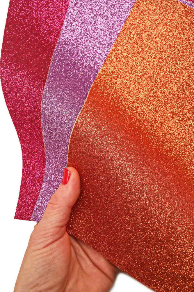 Selected leather pieces, GLITTER...
