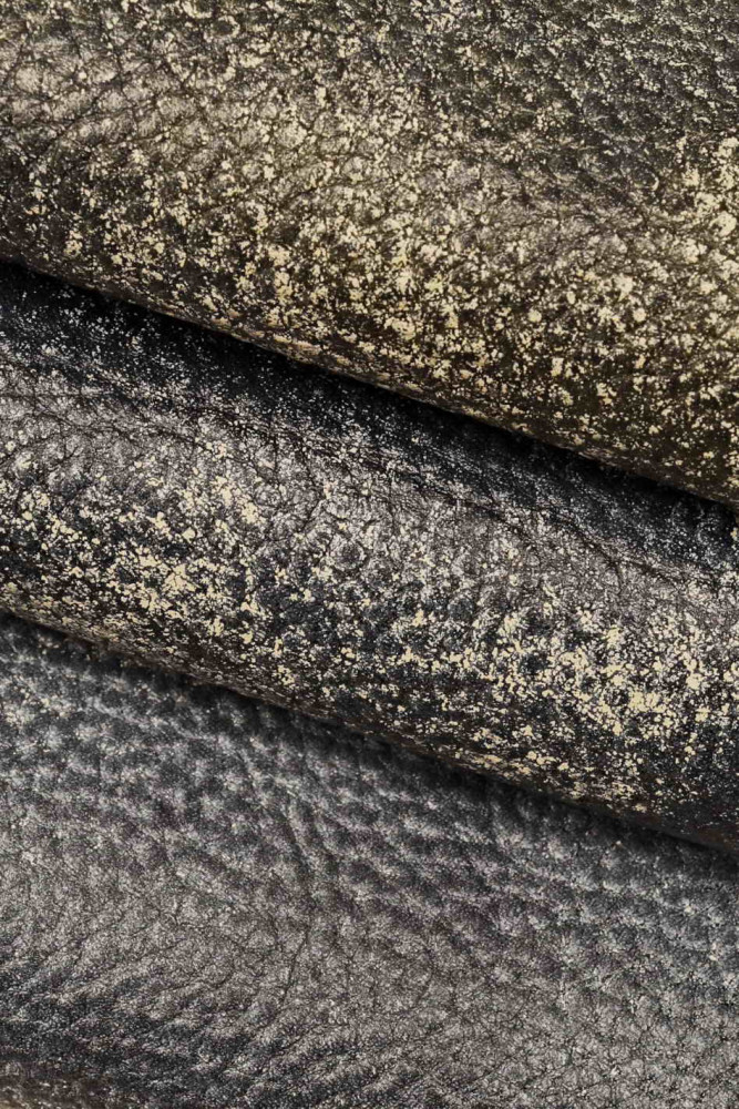 Pellame super VINTAGE blu beige,...