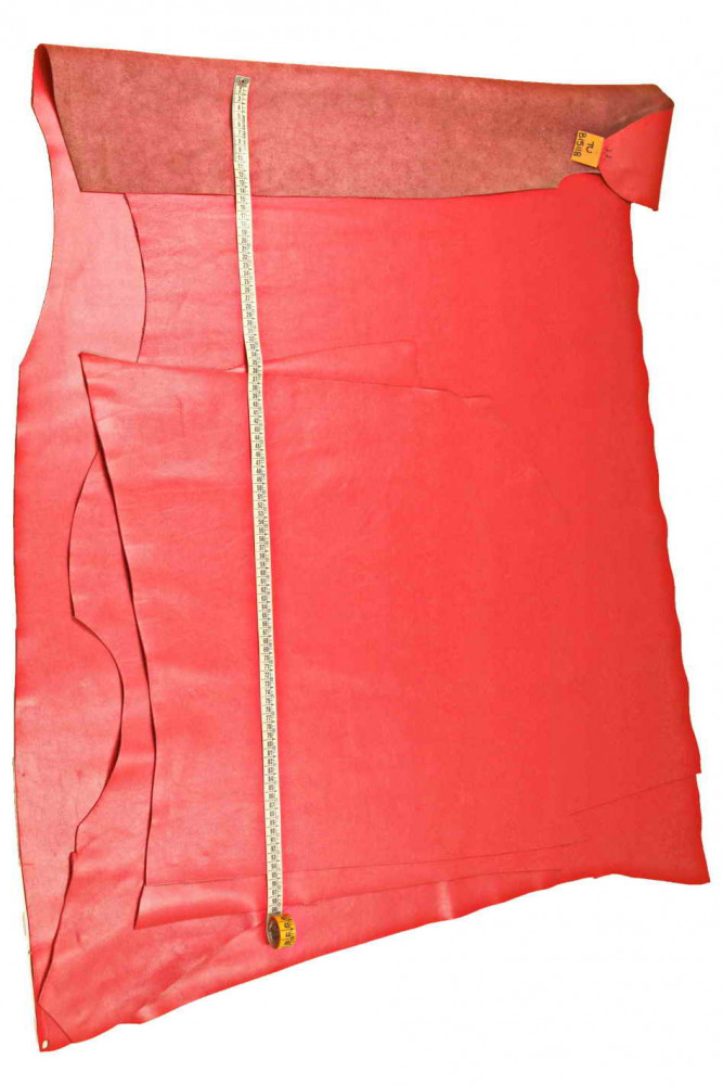 Pink smooth leather hide, soft glossy...