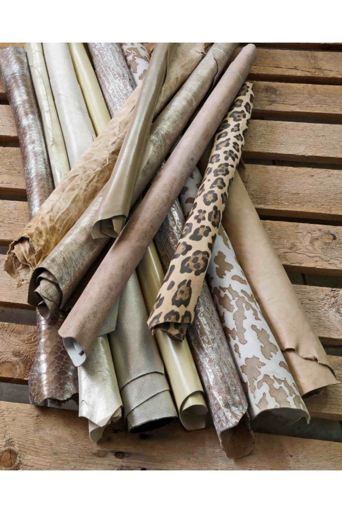 Pelli intere, BEIGE  e PLATINO,...