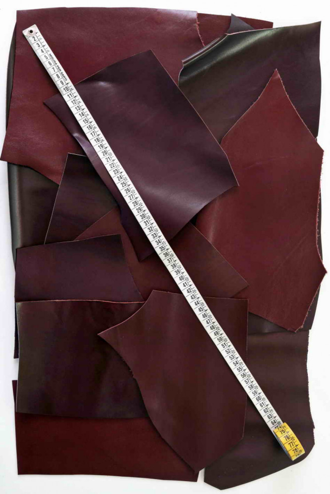 SMOOTH calf SCRAPS bag, solid color...