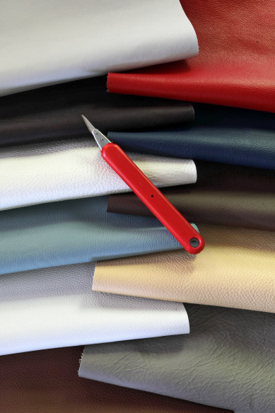 Upholstery calf PIECES, solid colors, random assortment, sporty soft remnants, thickness 1.0-1.6mm   1 kg(2 lbs) - 2 kg(4 lbs)