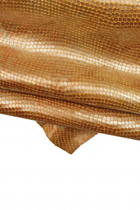 TAN orange PYTHON printed...