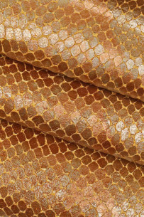 TAN orange PYTHON printed... 2