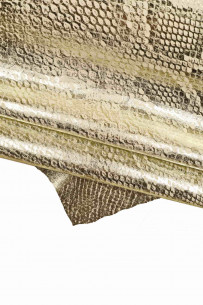 Light gold PYTHON TEXTURED...