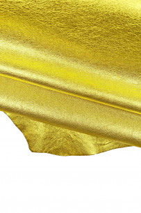 Pellame LAMINATO giallo,...