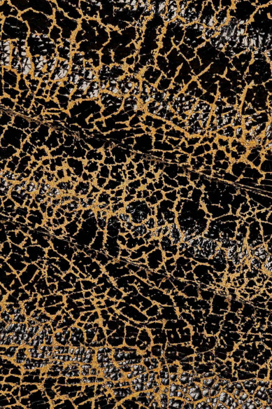 Black beige VINTAGE leather skin, sporty glossy CRACKLE printed goatskin, soft distressed skin