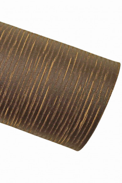BROWN vintage leather hide, laser print striped cowhide, semi glossy stiff calfskin