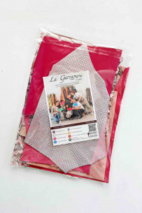 Leather scraps bag, PINK... 2