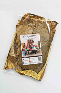 Leather scraps bag, GOLD... 2