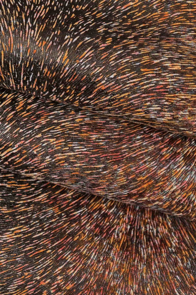 Multicolor HAIR print leather hide,...