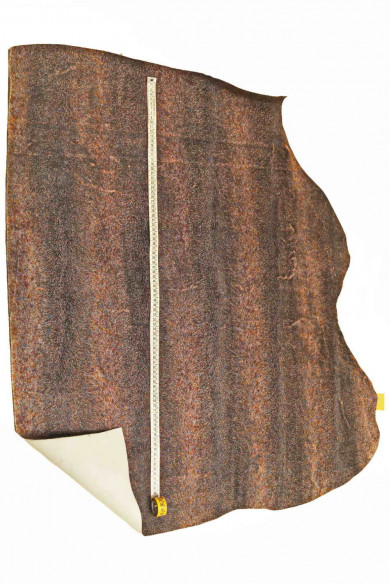 Pelle STAMPA pelo multicolor, pellame colorato motivo animalier, vitello stampato opaco morbidezza media