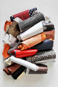 Leather luxury scraps bag... 2