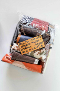 Leather luxury scraps bag...