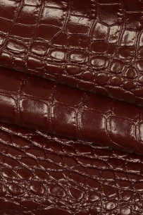 BURGUNDY crocodile embossed... 2