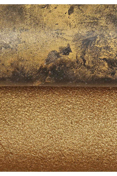 2 SPORTY matching skins, boundle of 2 brown bronze black leather hides, 1 handpainted cowhide and 1 metallic suede calfskin