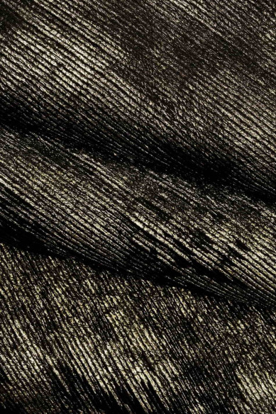 Pelle LAMINATA stampata, capra metallizzata grigio antracite intagliata, pellame stampa laser laminato