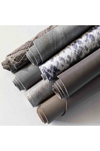 LEATHER scraps - LIGHT GREY... 2