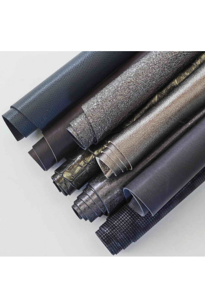 Scampoli di pelle miste color GRIGIO...