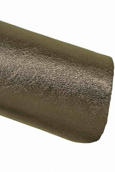 Dark grey METALLIC leather skin, smooth charcoal sheepskin nappa, bright soft lambskin