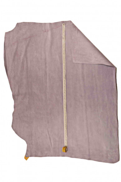 Lilac SPLIT leather hide, pink suede calfskin, soft suede cowhide