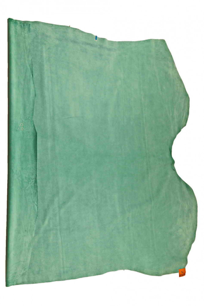 Pellame SCAMOSCIATO turchese, pelle...