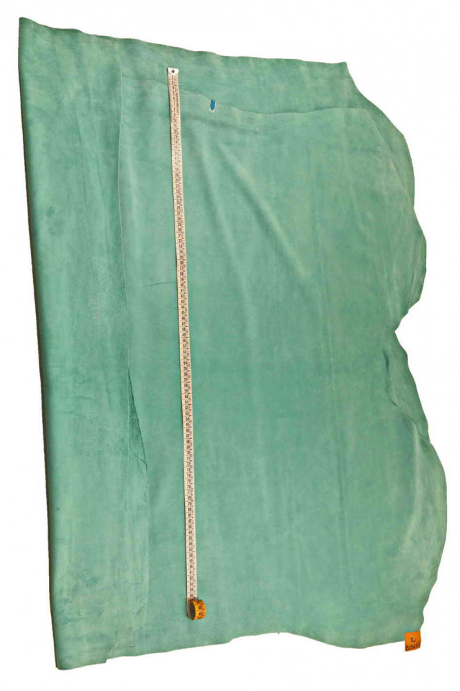 Pellame SCAMOSCIATO turchese, pelle...