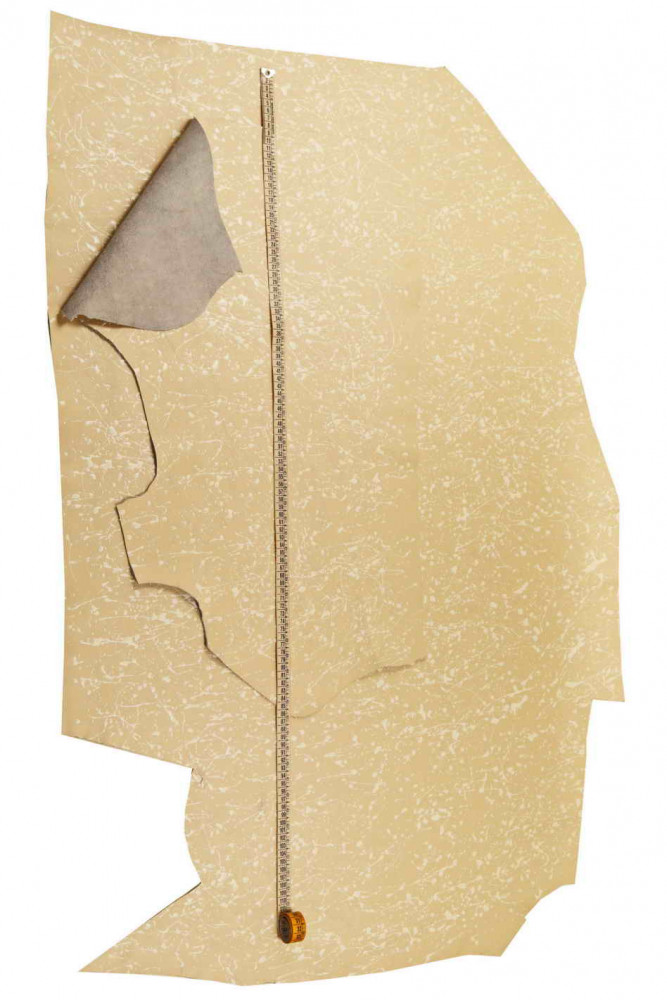 Pelle stampa SCHIZZO beige bianco,...