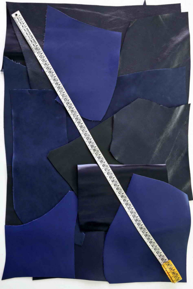 SMOOTH calf SCRAPS bag, solid color...