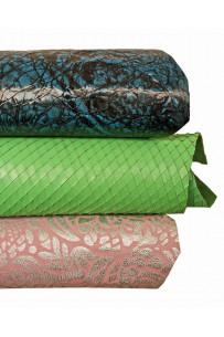 Lotto di 3 pelli LAMINATE...