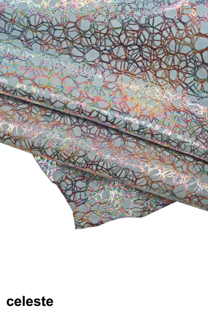 Pelle laminata IRIDESCENTE, camoscio...