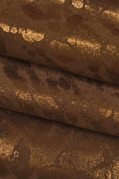 Pelle SCAMOSCIATA con stampa schizzo laminata, pellame di crosta metallizzata stampata, vitello morbido laminato