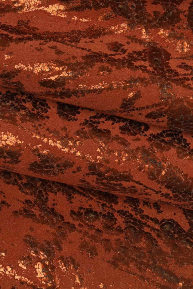 Pelle SCAMOSCIATA con stampa schizzo laminata, pellame di crosta metallizzata stampata, vitello morbido laminato