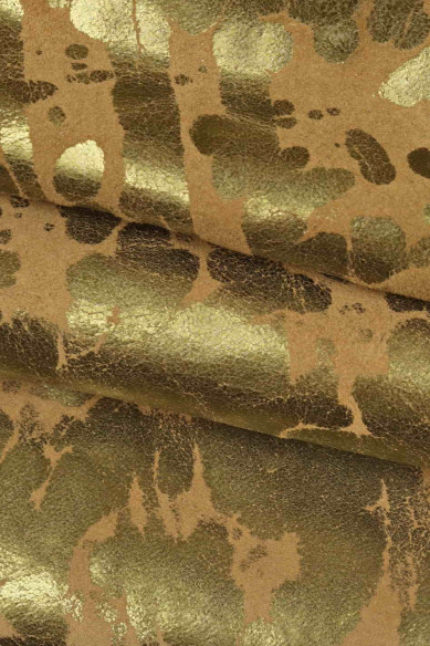 Pelle SCAMOSCIATA con stampa schizzo laminata, pellame di crosta metallizzata stampata, vitello morbido laminato
