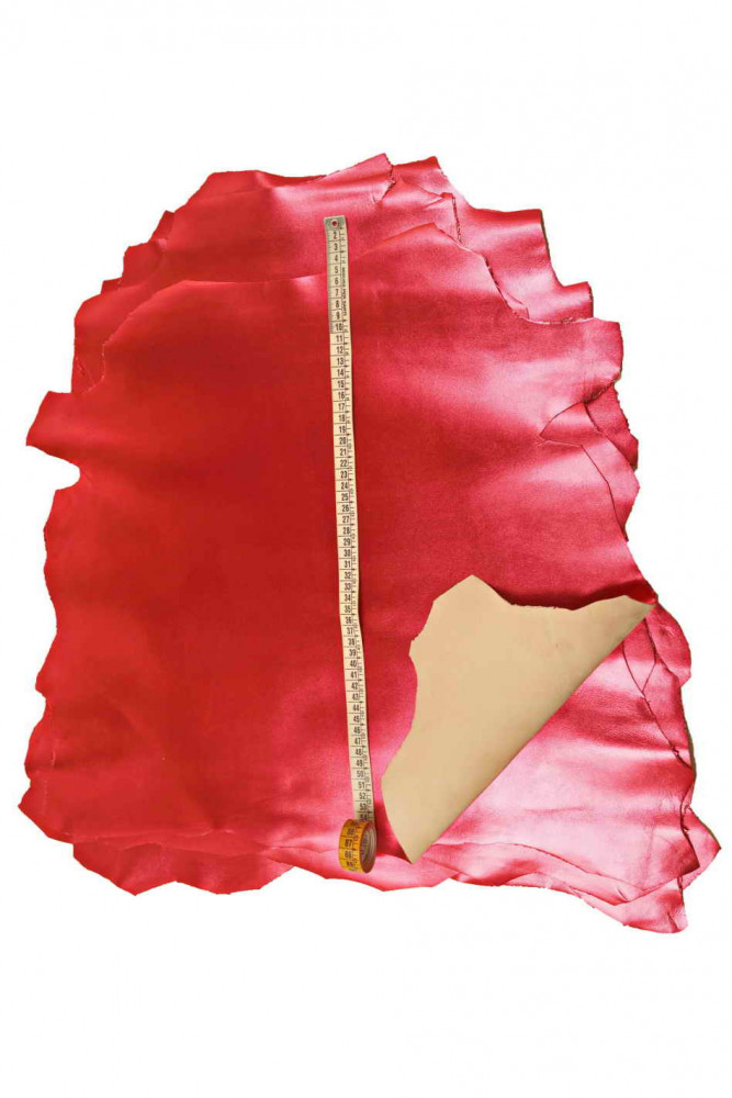 Pellame rosso LAMINATO, pelle...