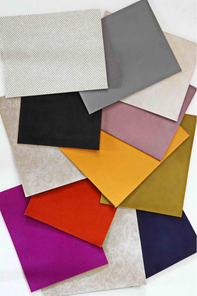 10 Natural CORK on LEATHER cowhide...