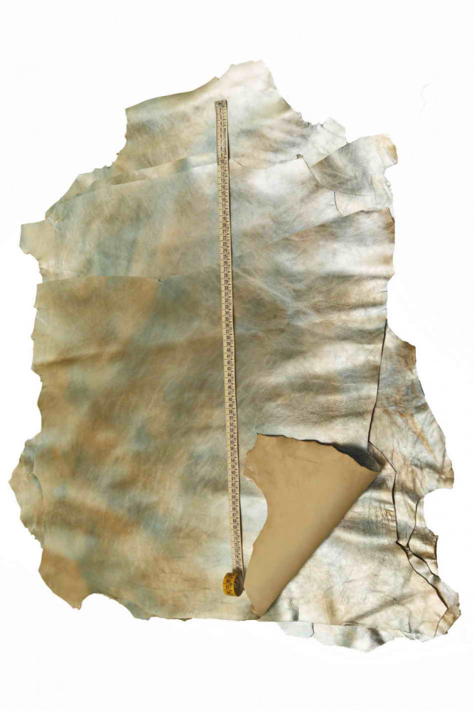 Light gold light blue METALLIC...