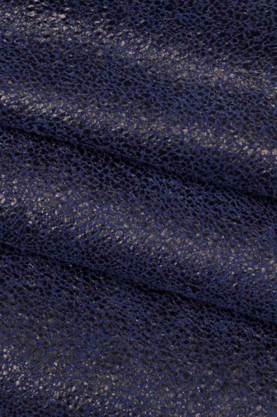 Pelle stampa CRACKLE, capra scamosciata stampata marrone, verde, blu e bordeaux, pelle di camoscio motivo crack