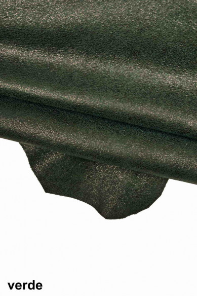 CRACKLE printed leather skin, brown burgundy green and blue textured suede goatskin, crack pattern on sporty soft hide